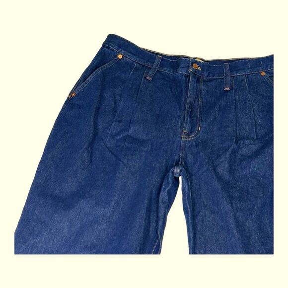 Madewell Baggy Straight Jeans Woodham Wash Pleated Edition Size 33 NWT - Picture 4 of 16